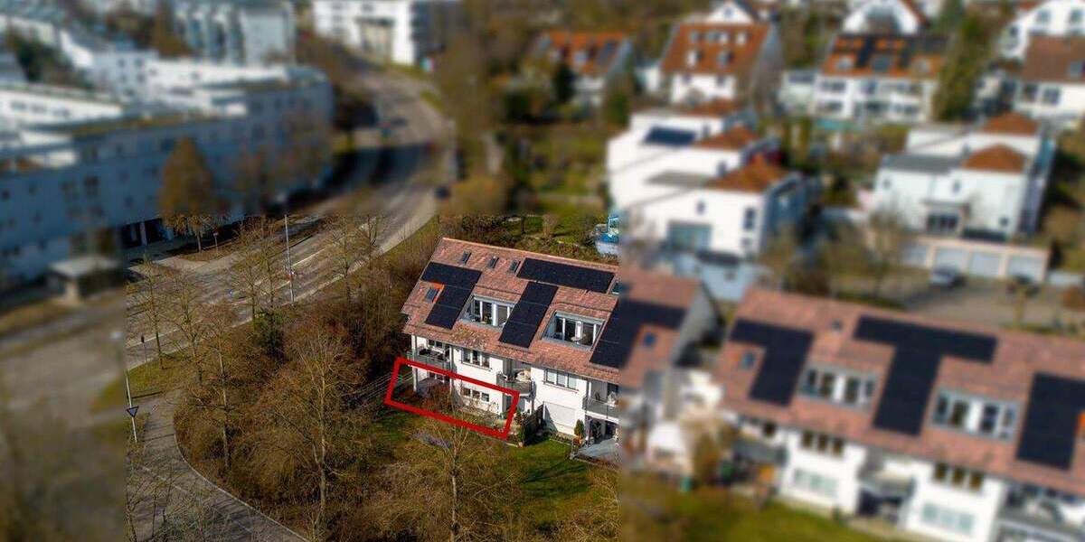 Terrassenwohnung Ulm Eselsberg - 2 Zimmer, 63 m&sup2;, 275.000&euro; | Angebot:25566399