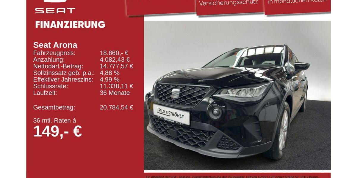 Seat Arona 17.655 km 18.860 &euro; Neu-Ulm 89231
