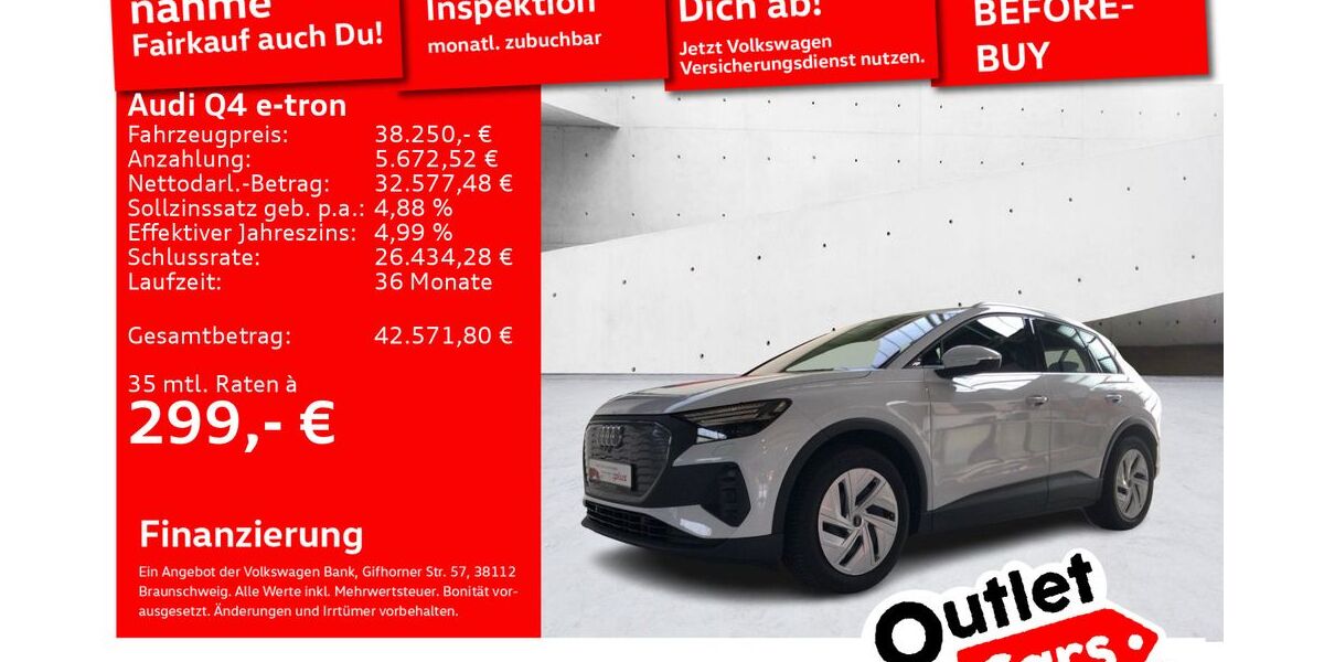 Audi Q4 e-tron 32.404 km 35.470 € Senden 89250