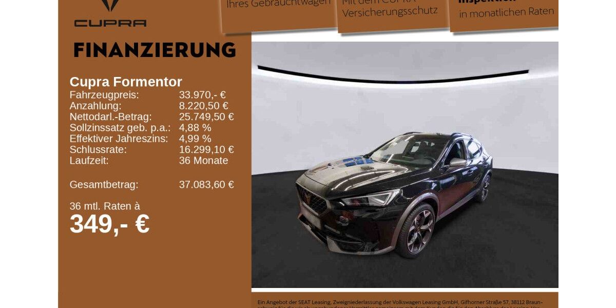 Cupra Formentor 21.473 km 33.970 &euro; Neu-Ulm 89231