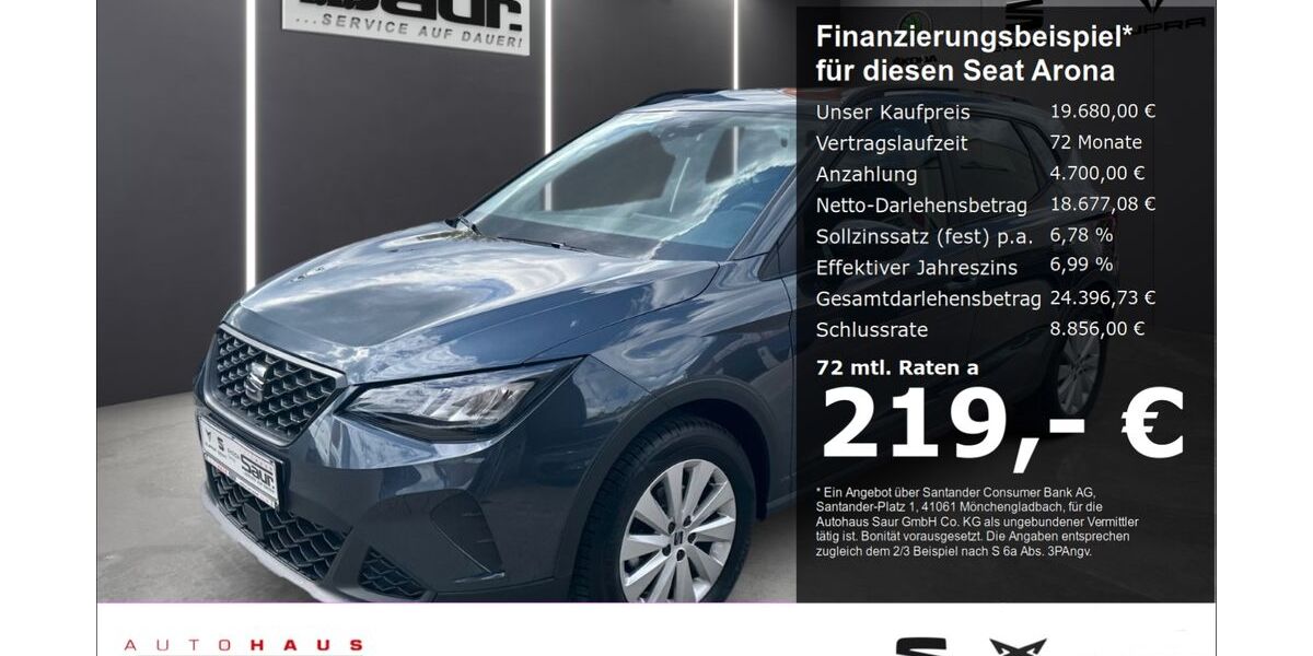 Seat Arona 9.700 km 18.940 € Ulm 89077