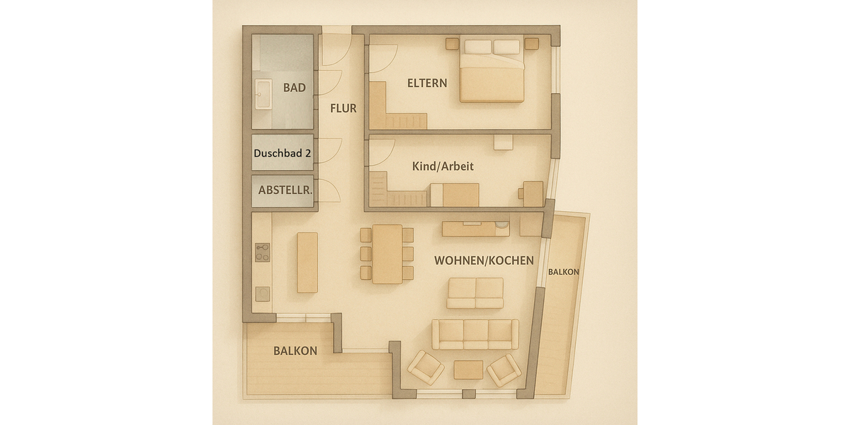 Designwohnung am Michelsberg – Luxus in Bestlage von Ulm - Etagenwohnung Ulm Obertalfingen | Angebot:24978739