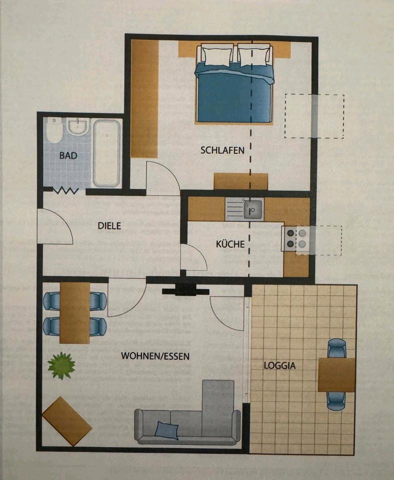 2 Zimmer Wohnung zu verkaufen