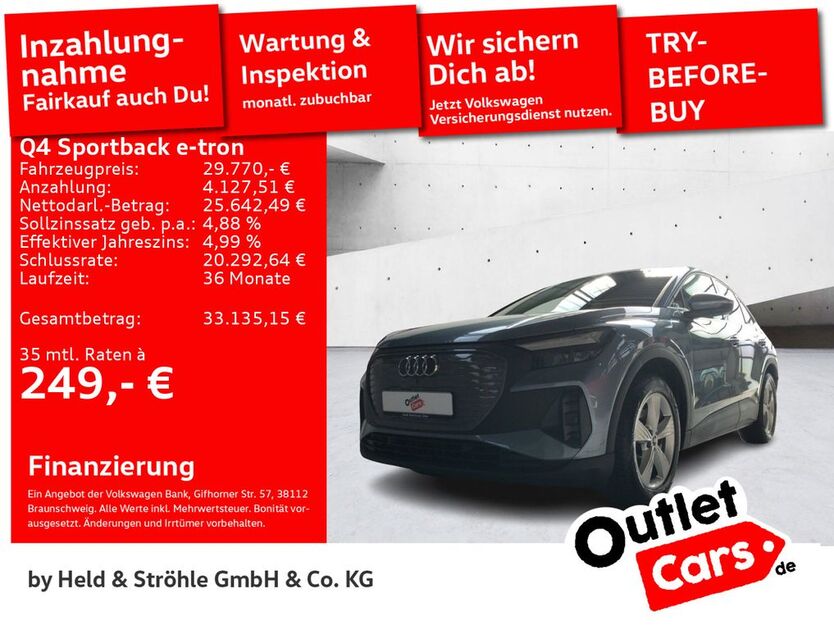 Audi Q4 e-tron 45.148 km 27.920 € Senden 89250