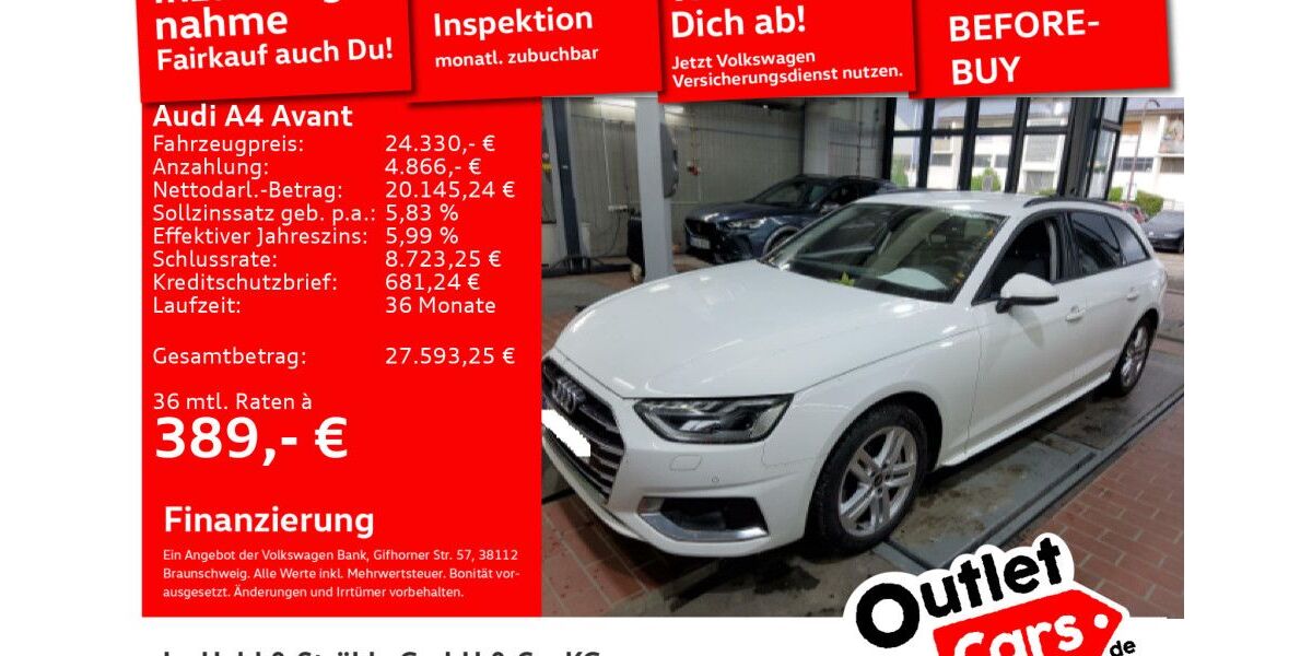 Audi A4 69.998 km 24.330 &euro; Senden 89250