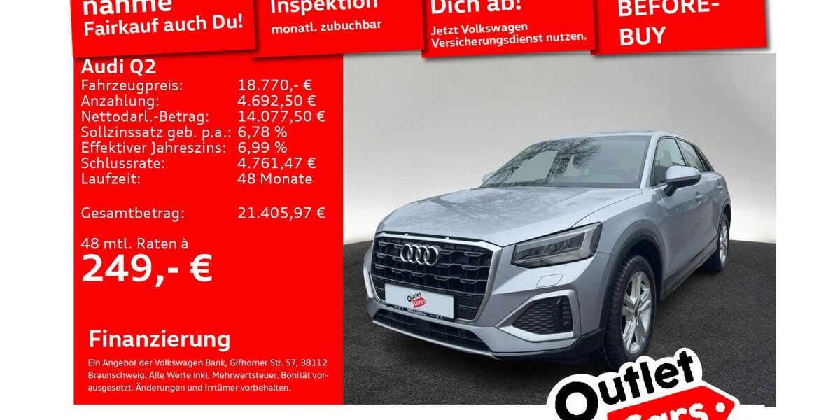 Audi Q2 75.382 km 18.770 &euro; Senden 89250