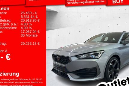Cupra Leon 29.936 km 25.410 € Senden 89250