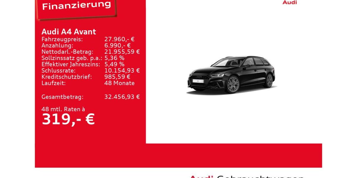Audi A4 73.487 km 27.490 &euro; Ulm 89073