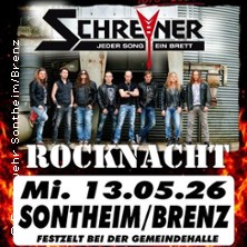 Schreyner - Jeder Song ein Brett 13.05.2026 Festzelt bei der Gemeindehalle Sontheim / Brenz