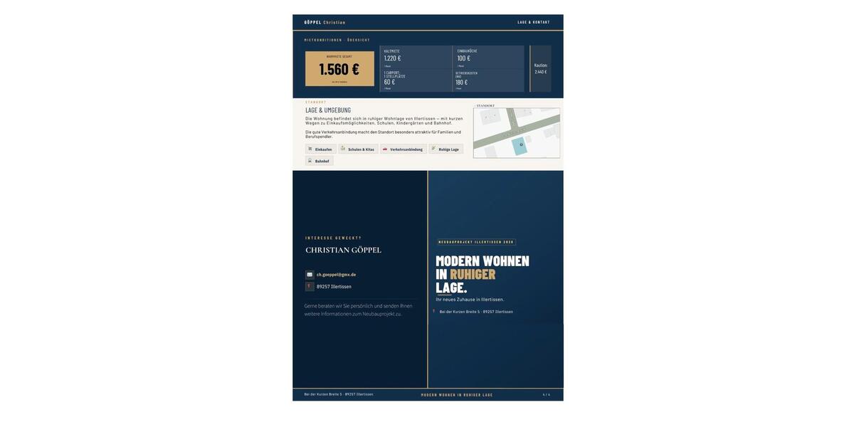 Etagenwohnung Illertissen - 4 Zimmer, 84 m&sup2;, 1.380&euro; | Angebot:26648178