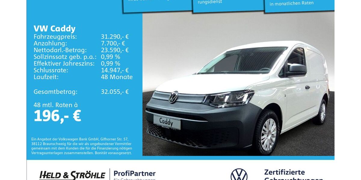 VW Caddy 3.001 km 27.250 &euro; Ulm 89079
