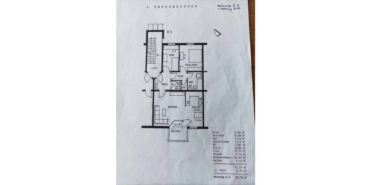 Etagenwohnung Illerrieden - 3 Zimmer, 75 m&sup2;, 249.000&euro; | Angebot:26534043