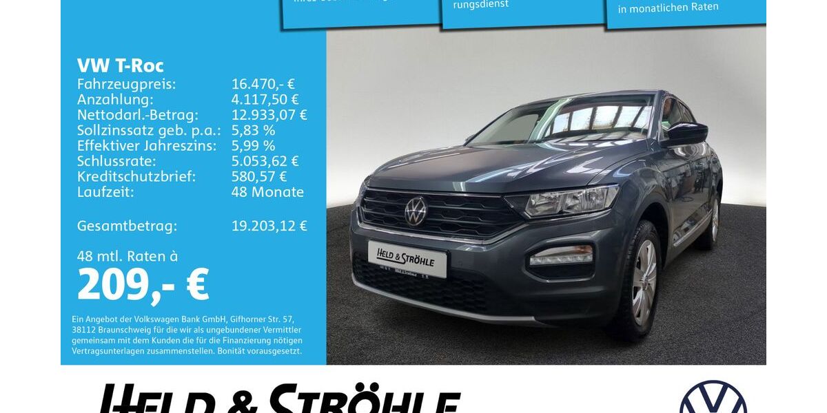 VW T-Roc 82.201 km 16.160 &euro; Neu-Ulm 89231