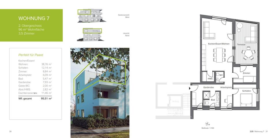 Einfamilienhaus Langenau - 3.5 Zimmer, 96 m&sup2;, 1.400&euro; | Angebot:25126332