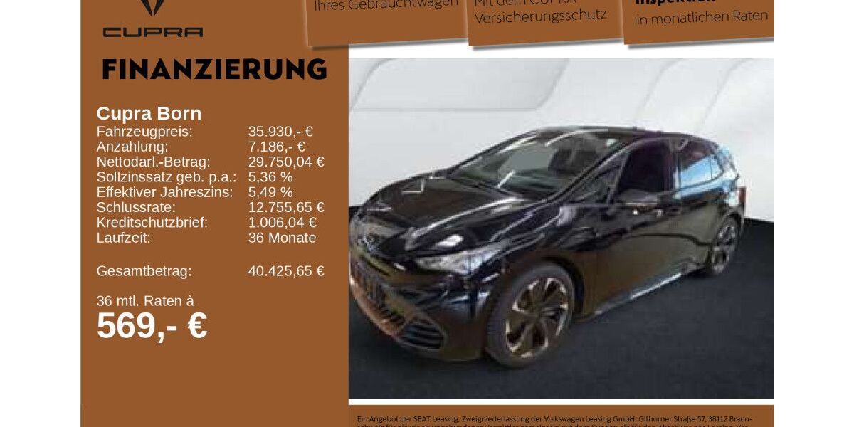Cupra Born 7.449 km 35.930 &euro; Neu-Ulm 89231