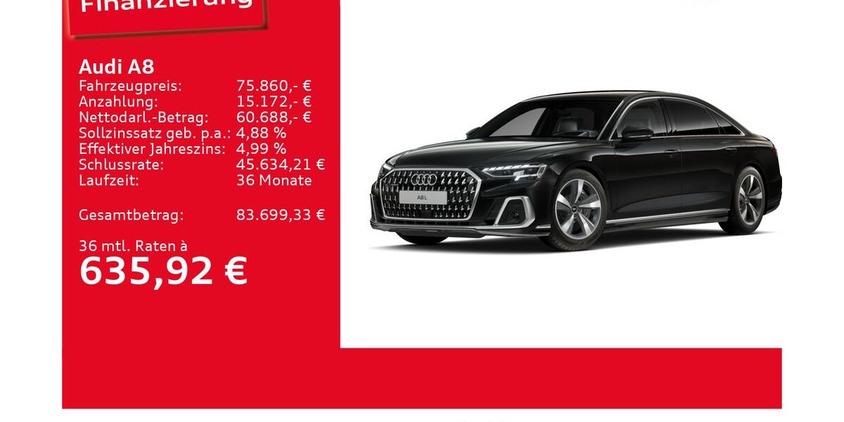 Audi A8 28.646 km 74.990 &euro; Ulm 89073