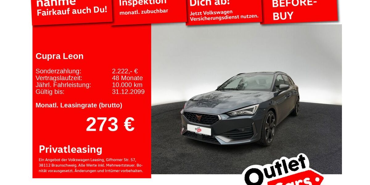 Cupra Leon 33.857 km 26.360 &euro; Senden 89250