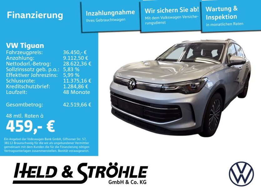 VW Tiguan 12.499 km 36.450 € Neu-Ulm 89231