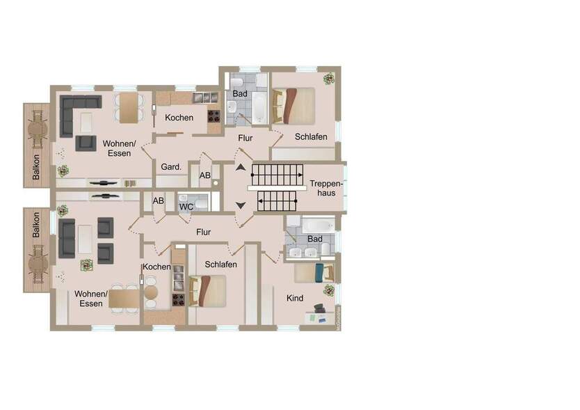 Invest - Mehrfamilienhaus in attraktiver Wohnlage 1 zimmer
