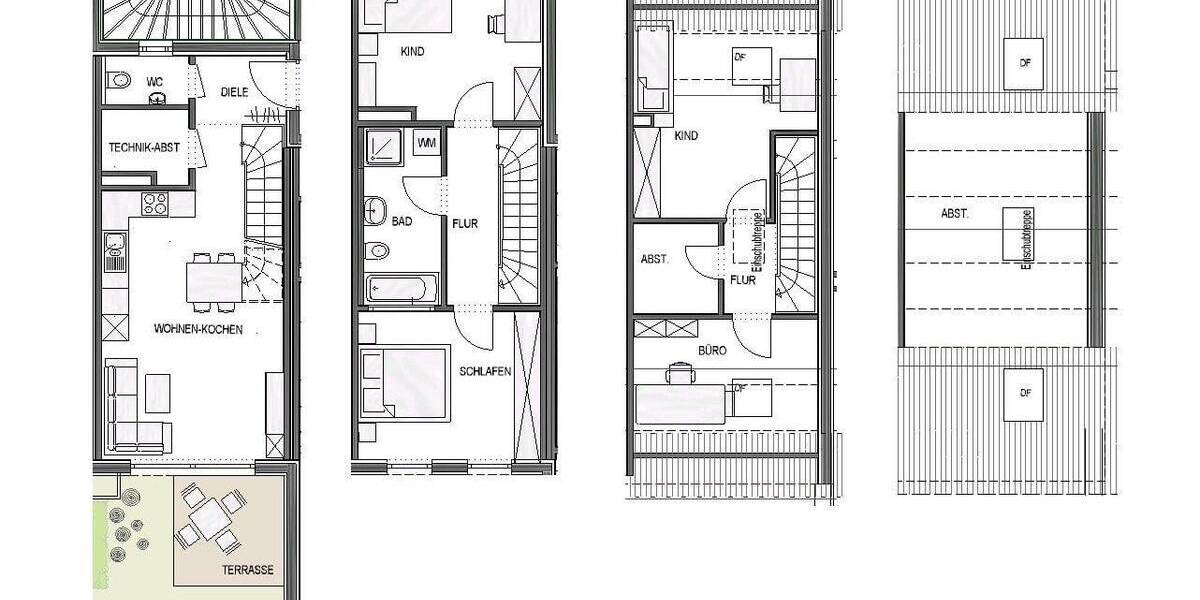 Reihenmittelhaus Achstetten - 6 Zimmer, 109 m&sup2;, 417.800&euro; | Angebot:23639231