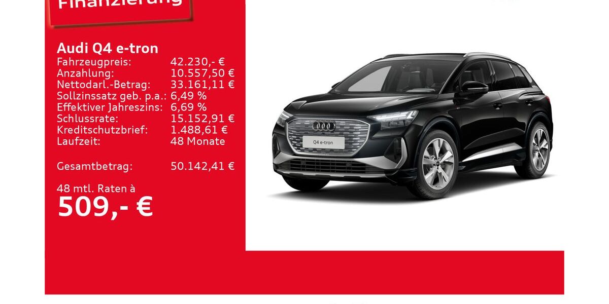 Audi Q4 e-tron 6.315 km 41.860 &euro; Ulm 89073