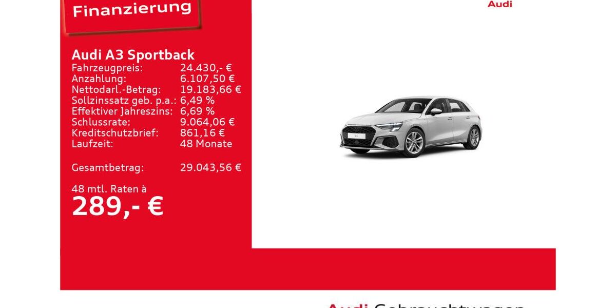 Audi A3 39.553 km 24.430 &euro; Ulm 89073
