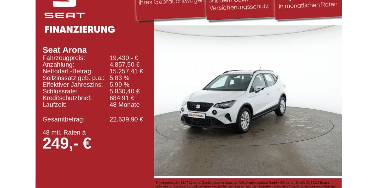 Seat Arona 12.753 km 19.430 &euro; Neu-Ulm 89231