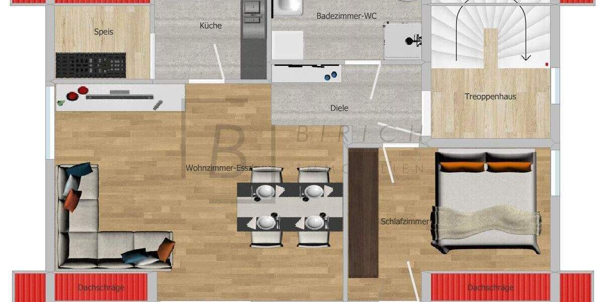 Etagenwohnung Neu-Ulm Pfuhl - 2 Zimmer, 55 m&sup2;, 329.000&euro; | Angebot:25691215