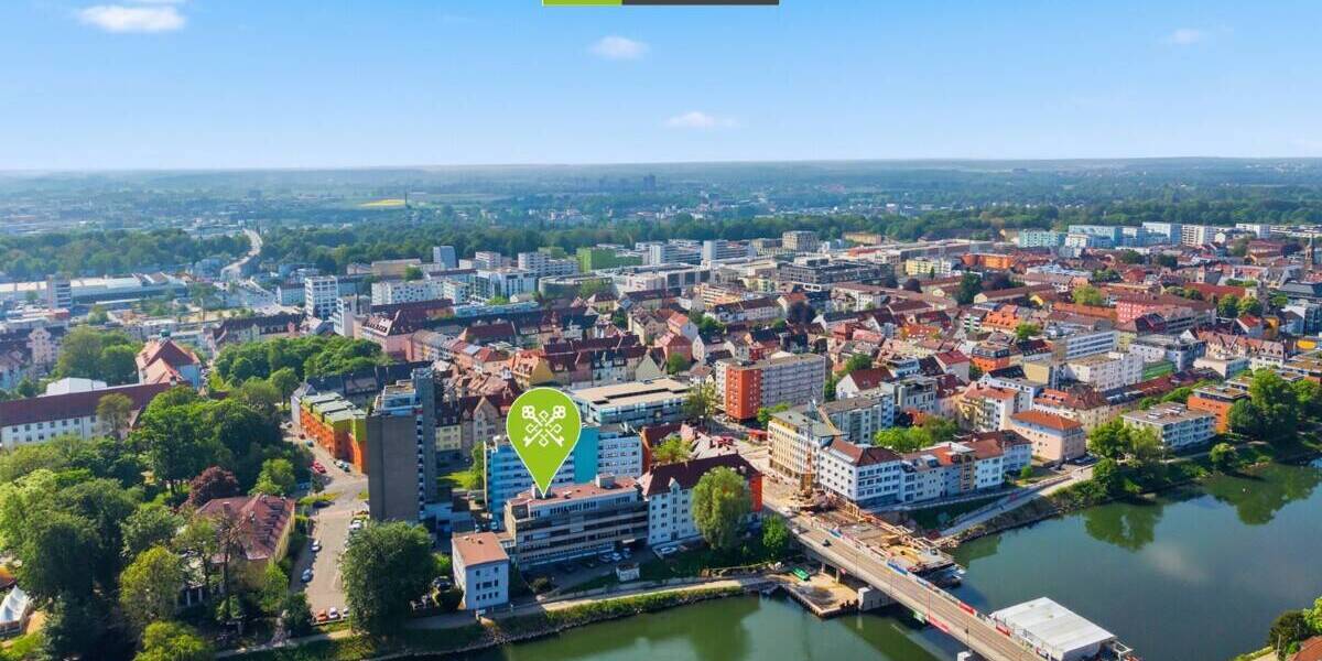 Etagenwohnung Neu-Ulm Stadtmitte - 3 Zimmer, 84 m&sup2;, 298.000&euro; | Angebot:26596212