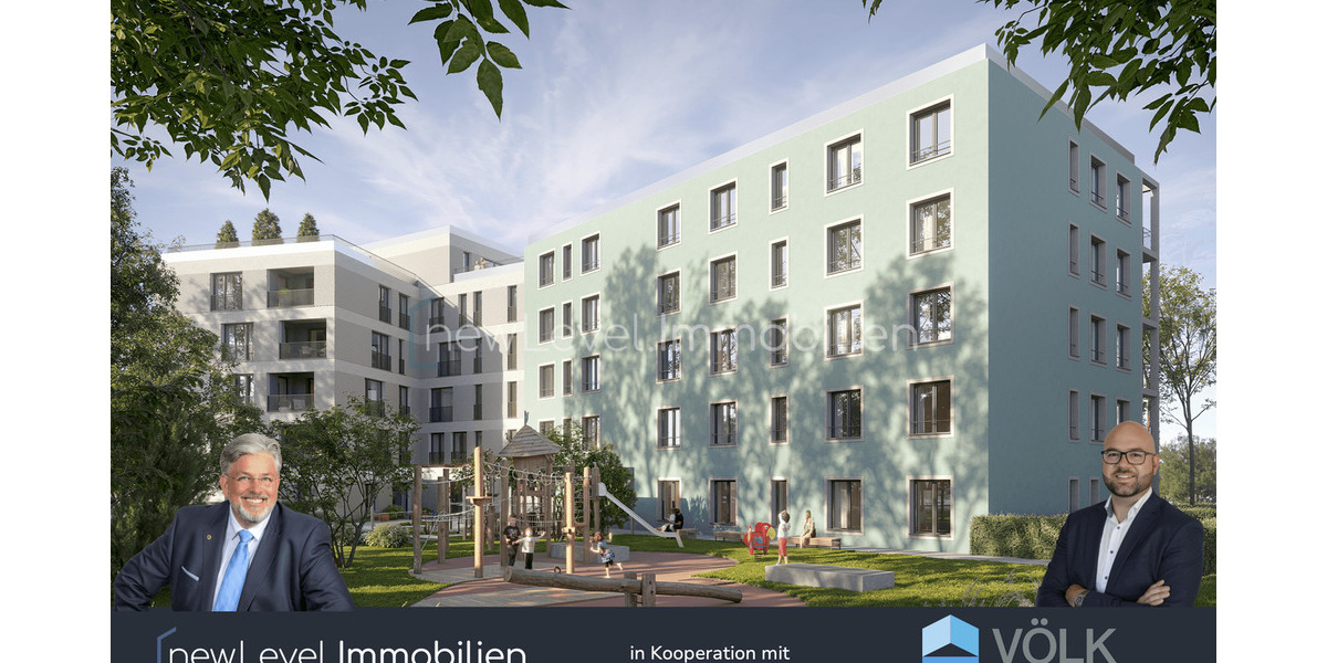 Etagenwohnung Neu-Ulm Ludwigsfeld - 2 Zimmer, 55 m&sup2;, 333.600&euro; | Angebot:25209926