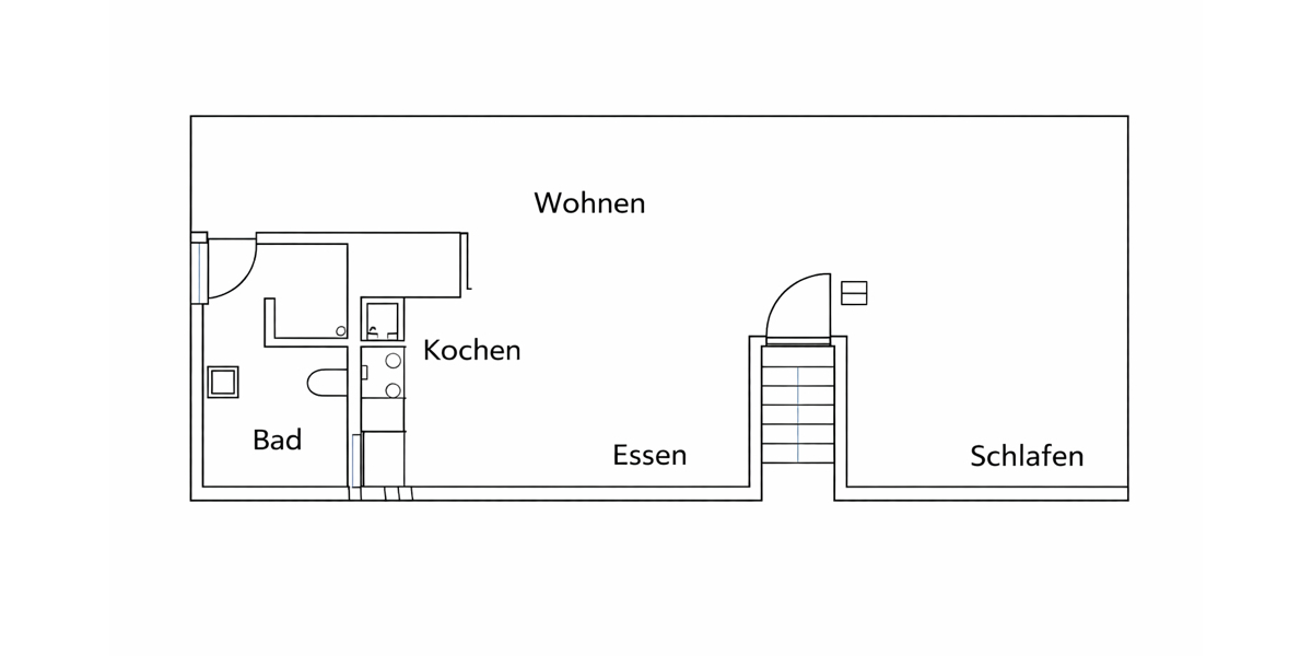 helle 1,5 Zimmer Dachgeschosswohnung für Kapitalanleger 1.5 zimmer