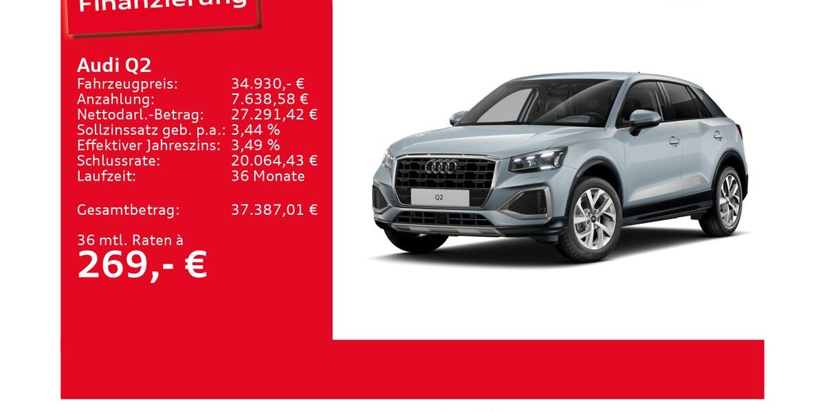 Audi Q2 2.797 km 34.930 &euro; Ulm 89073