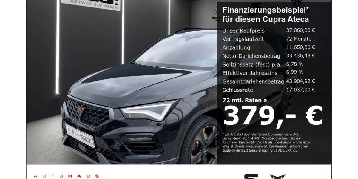 Cupra Ateca 15.000 km 37.860 € Ulm 89077