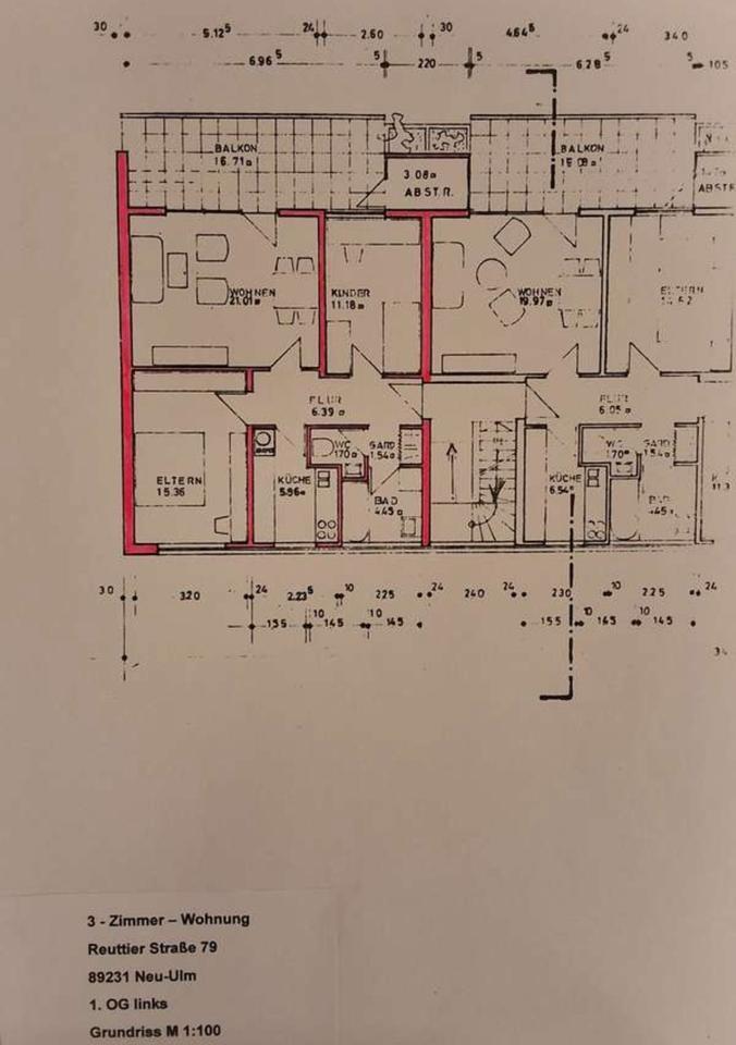 Erstbezug nach Sanierung 3 Zimmer Wohnung mit Balkon zimmer