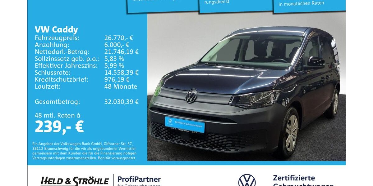 VW Caddy 47.369 km 26.460 &euro; Ulm 89079