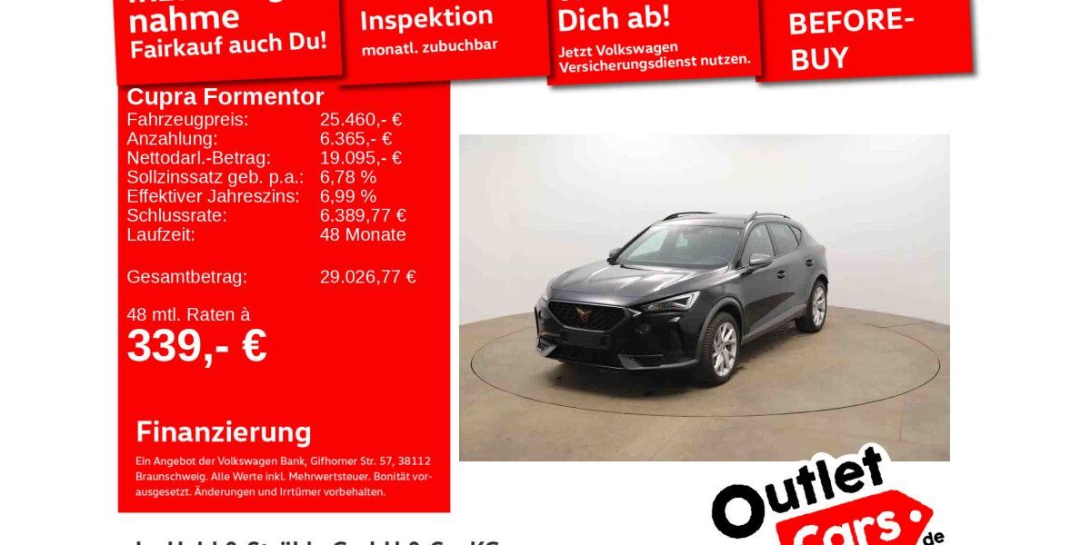 Cupra Formentor 17.451 km 25.460 &euro; Senden 89250