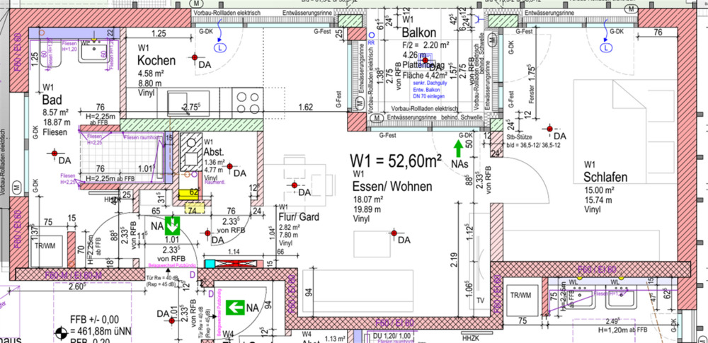 Etagenwohnung Langenau Langenau - 2 Zimmer, 52 m&sup2;, 260.500&euro; | Angebot:23574804