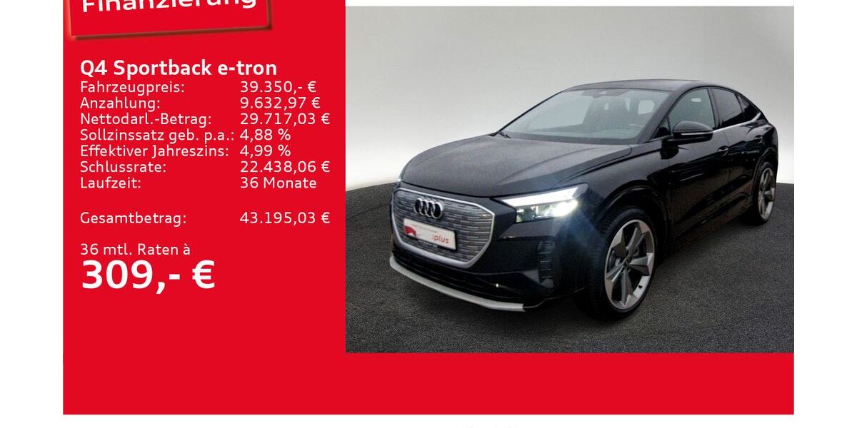 Audi Q4 e-tron 41.001 km 38.450 &euro; Ulm 89073