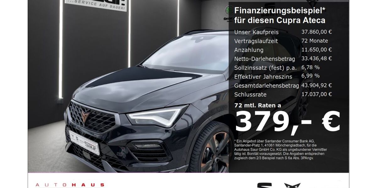 Cupra Ateca 15.000 km 37.860 € Ulm 89077