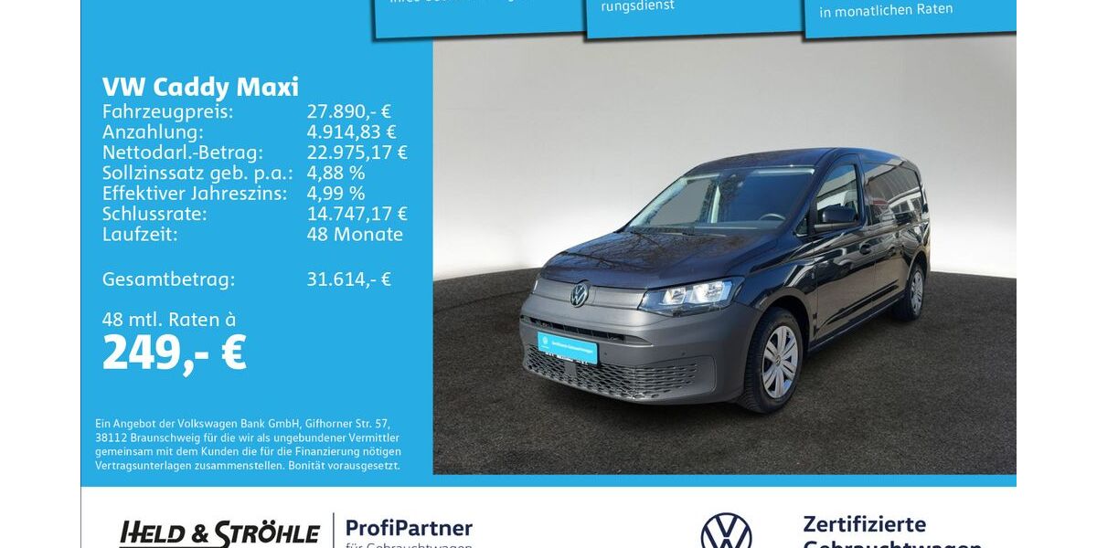 VW Caddy Maxi 25.319 km 27.420 &euro; Ulm 89079