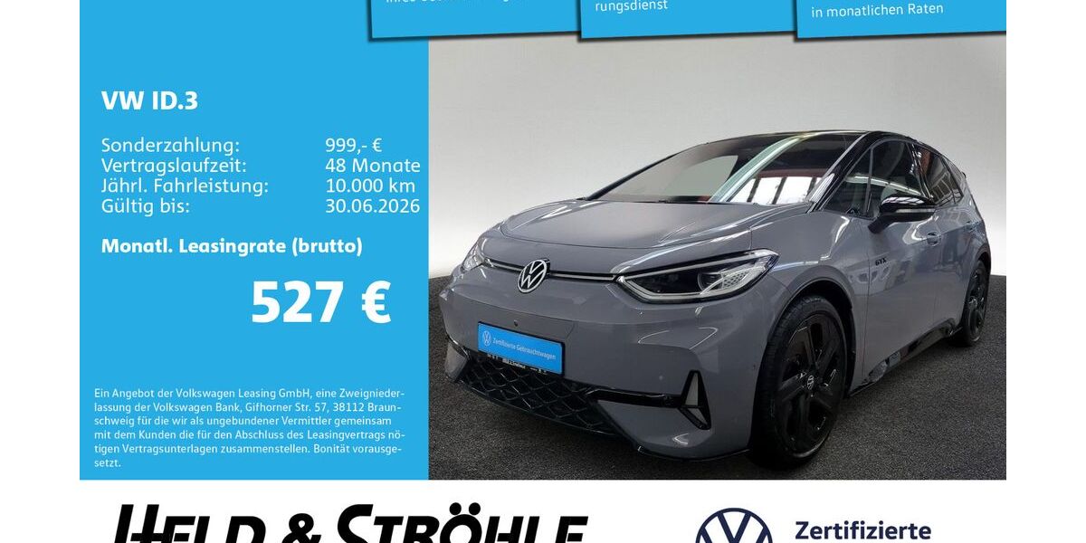 VW ID.3 4.757 km 43.730 &euro; Neu-Ulm 89231