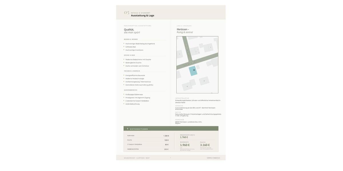 Erdgeschoßwohnung Illertissen - 5 Zimmer, 110 m&sup2;, 1.760&euro; | Angebot:26648181