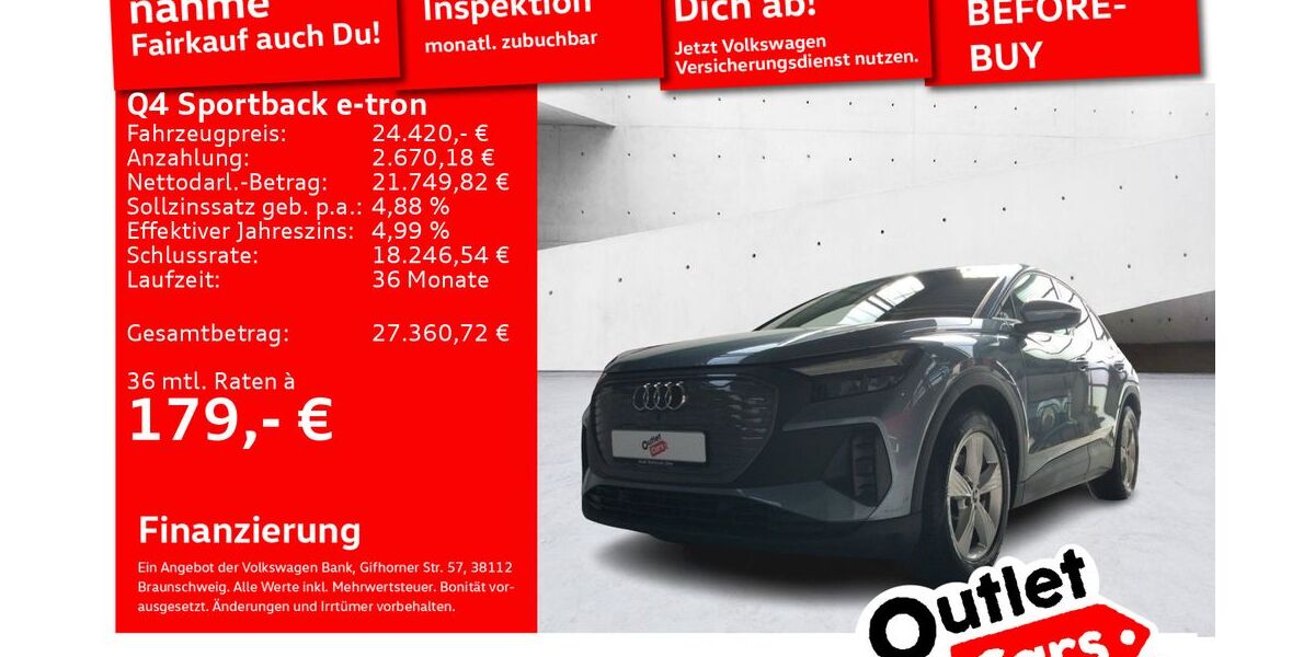 Audi Q4 e-tron 45.148 km 24.420 € Senden 89250