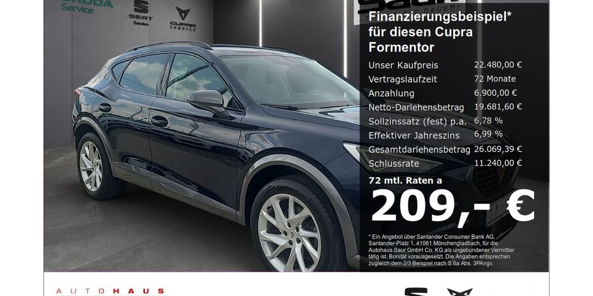 Cupra Formentor 45.210 km 22.480 &euro; Ulm 89077