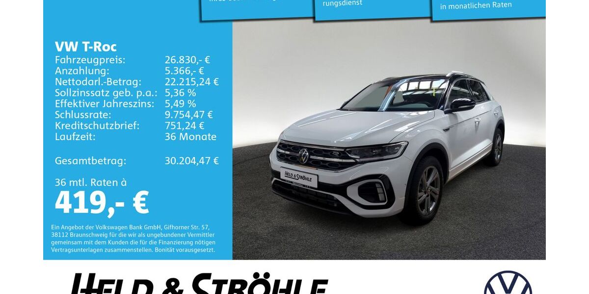 VW T-Roc 23.867 km 26.460 &euro; Neu-Ulm 89231