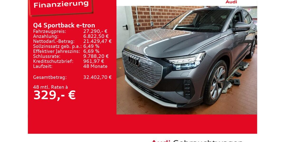 Audi Q4 e-tron 31.043 km 27.290 € Ulm 89073