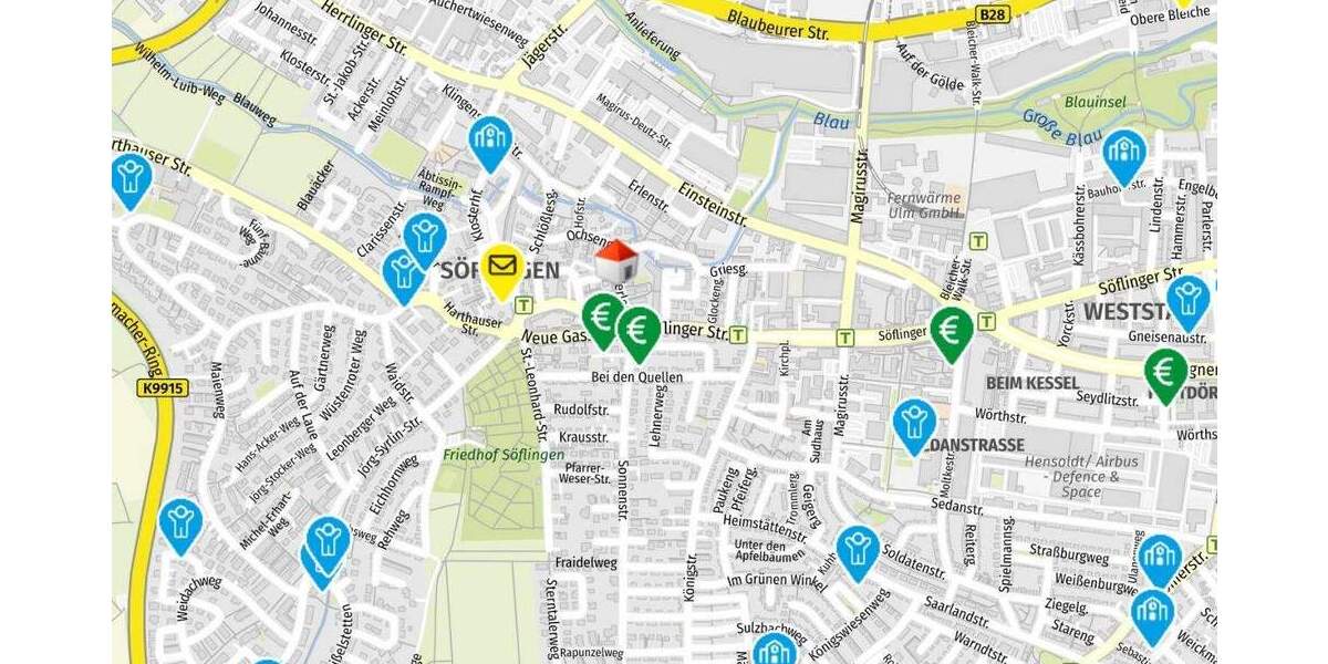 Etagenwohnung Ulm / Söflingen Weststadt - 2 Zimmer, 97 m&sup2;, 565.000&euro; | Angebot:24990076