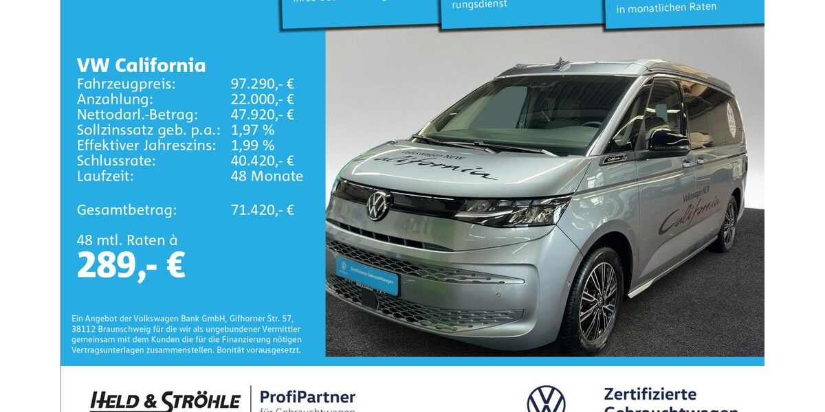 VW T7 California 16.016 km 65.920 &euro; Ulm 89079