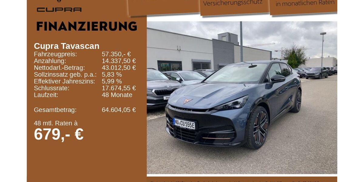 Cupra Tavascan 3.001 km 57.350 € Neu-Ulm 89231