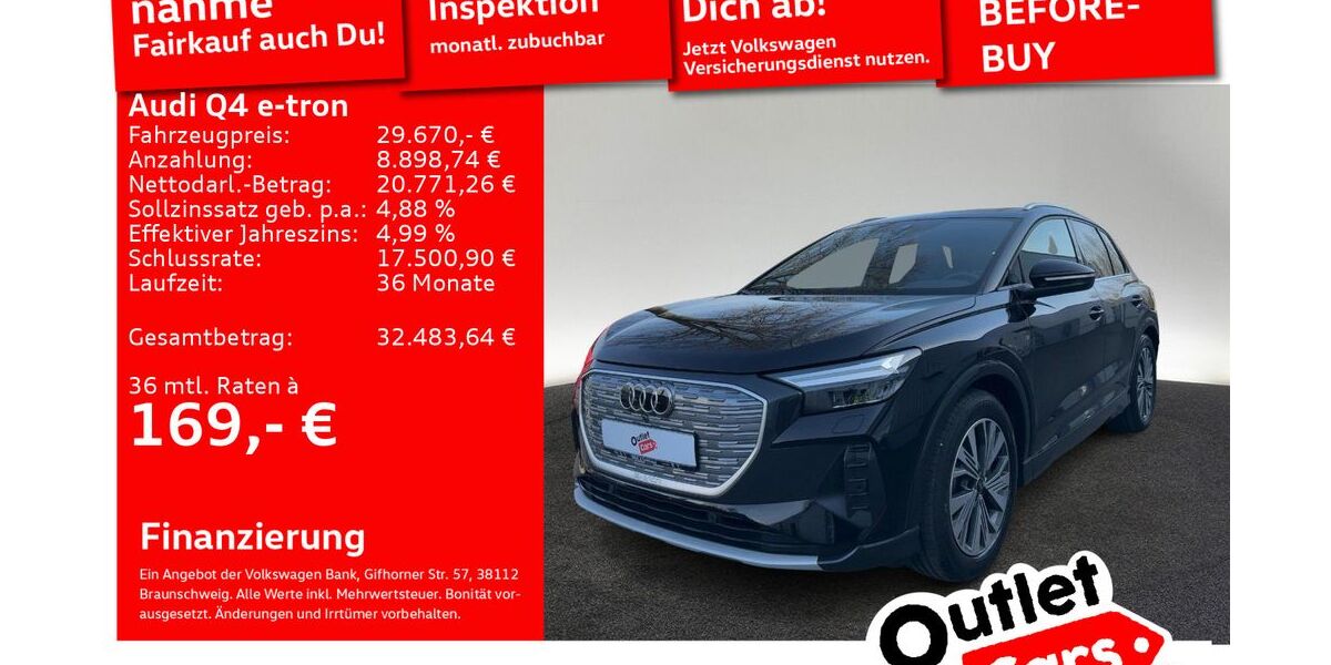 Audi Q4 e-tron 44.378 km 29.670 &euro; Senden 89250